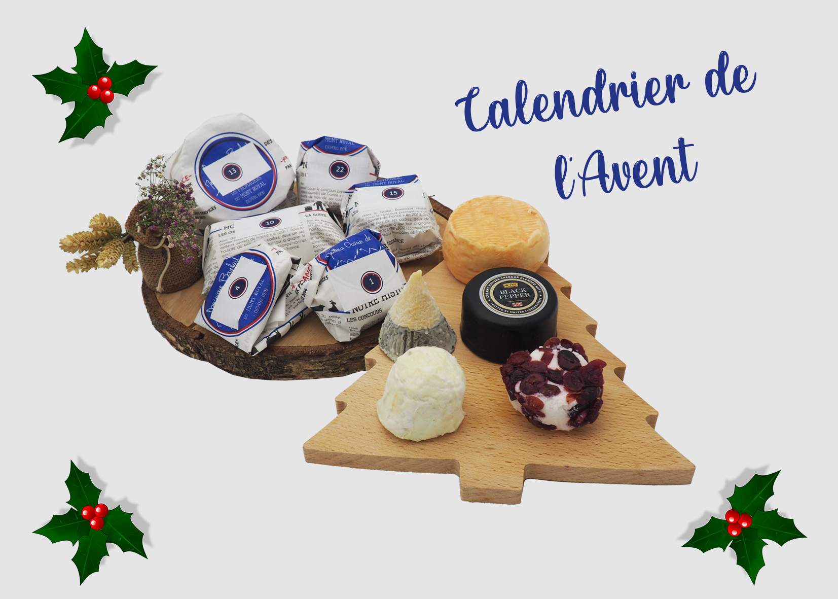 Calendrier de l'Avent pour Noël Fromages Meilleur Ouvrier de France
