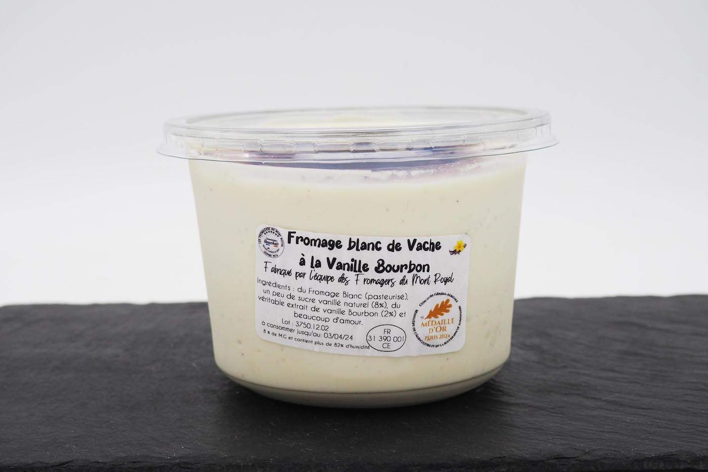 Fromage Blanc de Vache à la Vanille Bourbon