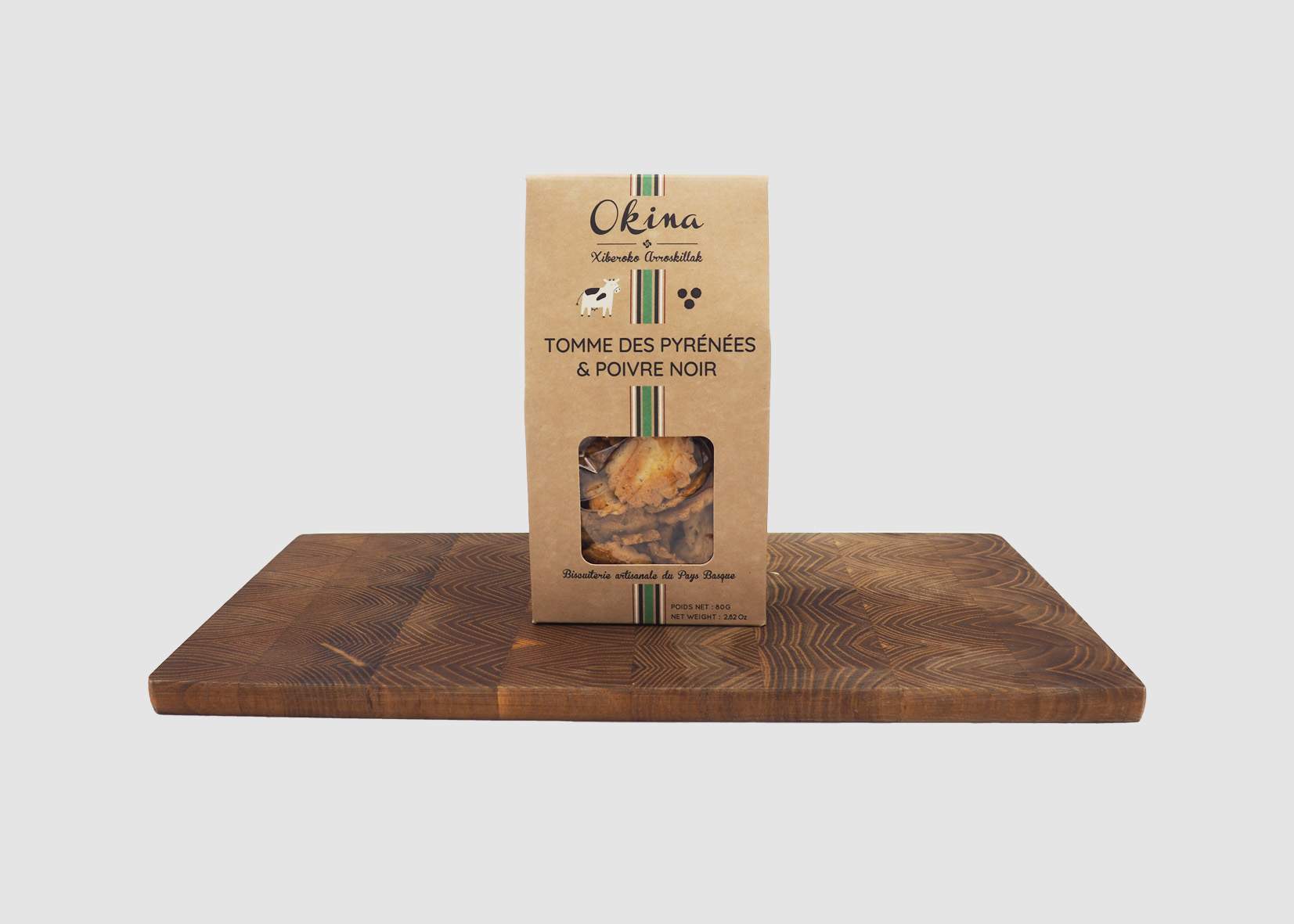 Biscuits Tomme des Pyrénées et Poivre Noir