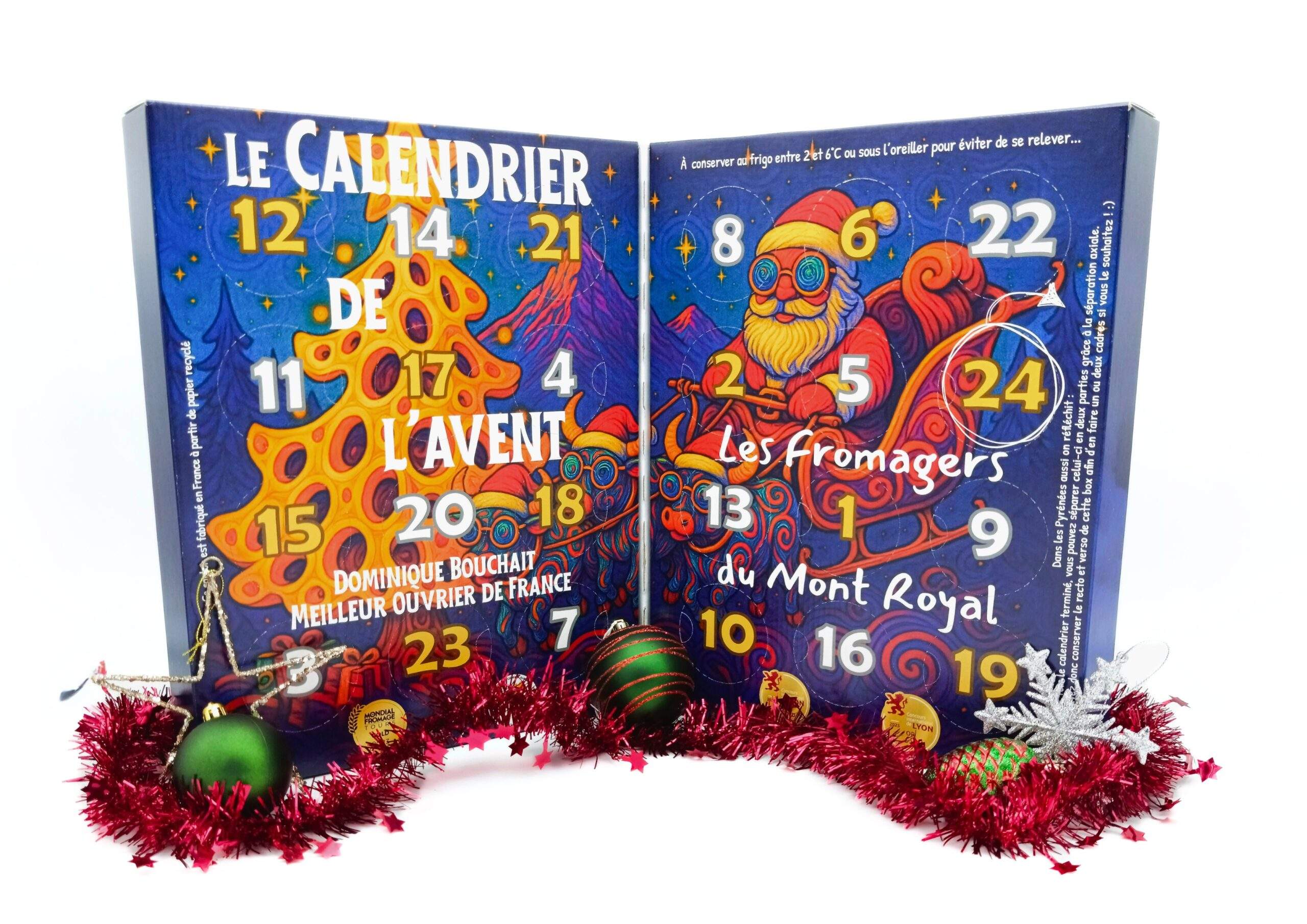 Calendrier de l'Avent Fromage 2026 ouvert, avec ses 24 cases